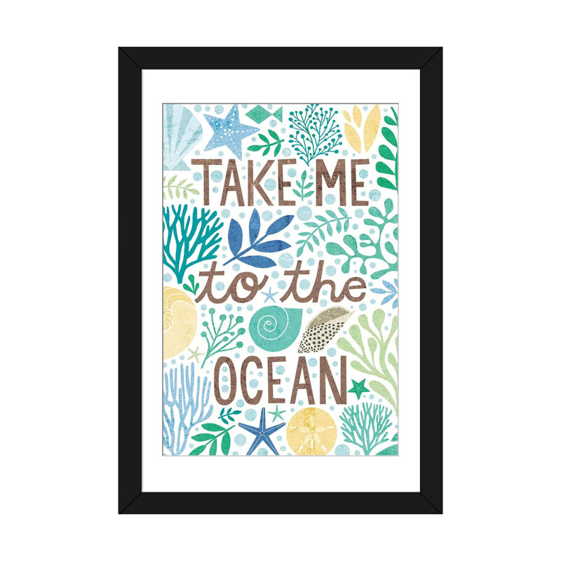 «Under Sea Treasures XV», reproduction d'impression sur toile, H 24 po x l 16 po x P 1 po, Papier d'art encadré noir, Blanc