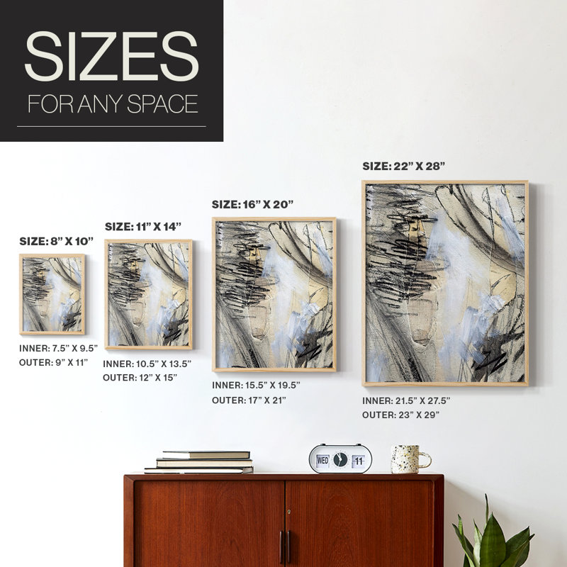 MaskedNotesVI Framed Print - Solid Wood, 11" H x 9" W