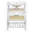 Meuble-lavabo 24 po avec lavabo intégré en céramique, armoire avec tiroir profond et tiroir basculant pour salle de bain petite à moyenne-840297689