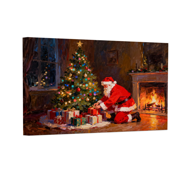 Sapin de Noël de Noël avec des cadeaux, H 12 po x l 18 po
