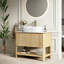 Meuble-lavabo simple 36 po avec lavabo vasque, meuble de rangement autoportant-275514200