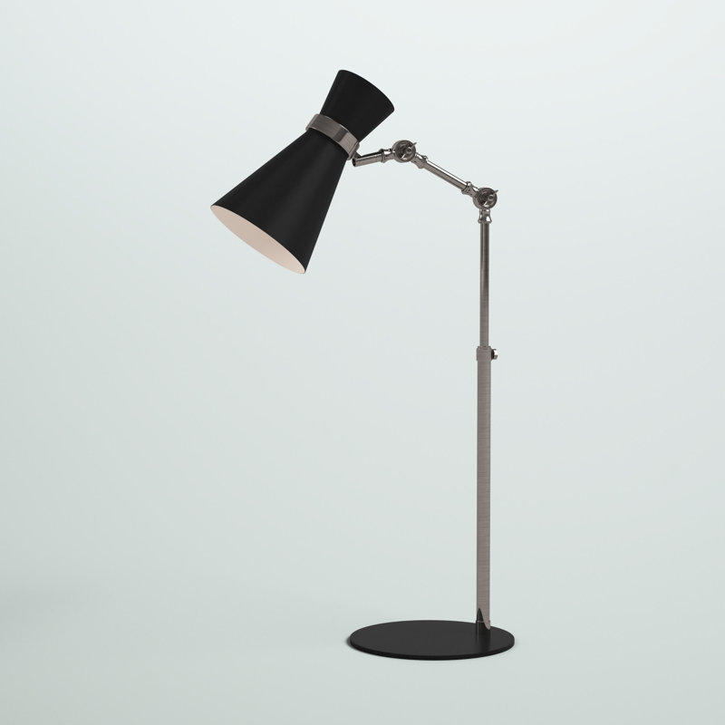 Odysseus Metal Desk Lamp, Brushed Nickel