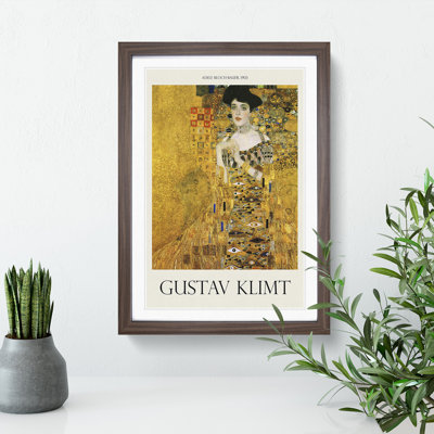 Adele Bloch Bauer by Gustav Klimt - Picture Frame Painting