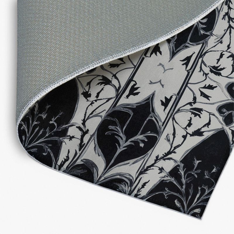 Tapis intérieur et extérieur Obsidian Scroll, Rectangle 1'6" x 2'6"