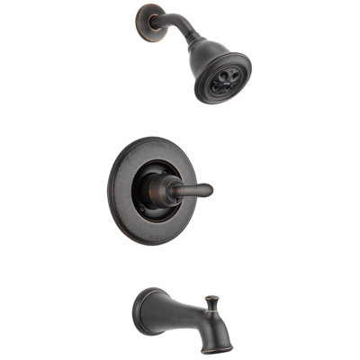 Garniture de robinet de baignoire et douche à inverseur avec poignées leviers et surveillance linden
