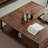 Modern simple black walnut coffee table