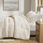 Ensemble d'édredon ultra-doux en fausse fourrure 3 pièces Duke Champagne-884854580-884854582
