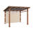 Solid Wood Patio Gazebo, Arcadia , Resistant Sloping Steel Roof , With Curtain , Cedar Framed, Grill Gazebo-100764279