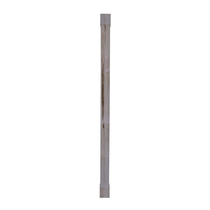 Unfinished Maple Wood Column Wrap for 8.66 Feet Posts
