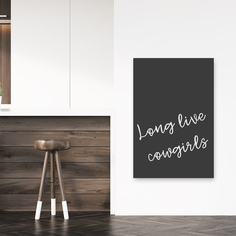 «Long Live Cowgirls», impression audacieuse et abstraite d'art mural contemporain, H 48 po x l 32 po