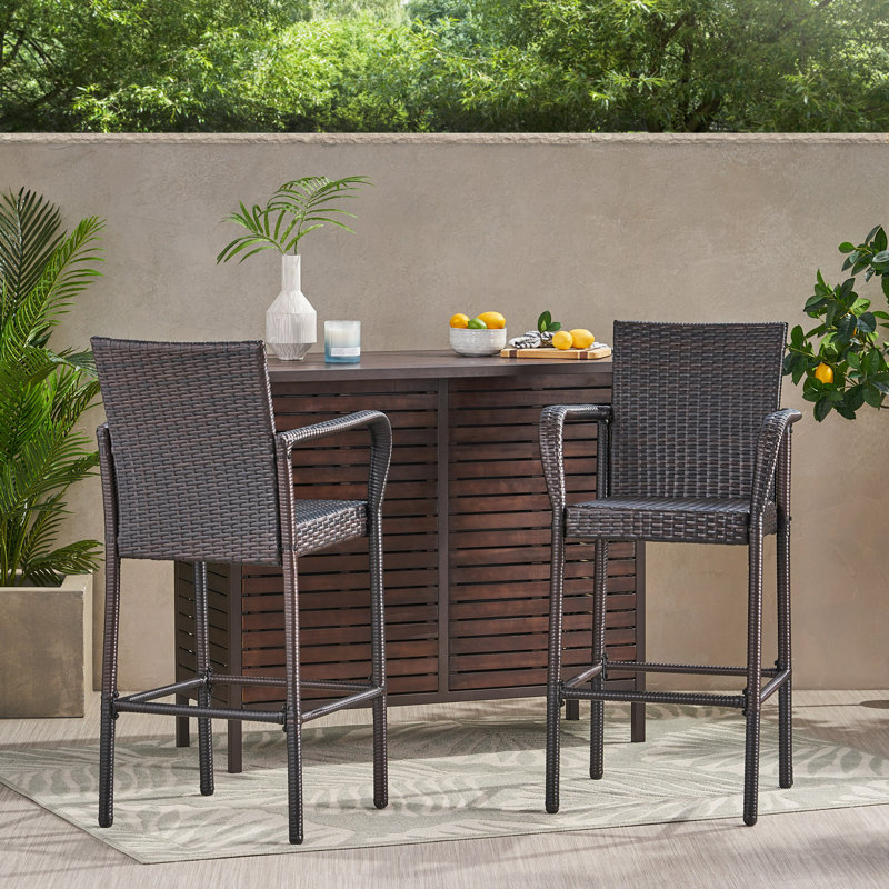 Tabouret Littleton, Brun