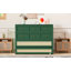 Lit escamotable double avec grands tiroirs, vert
