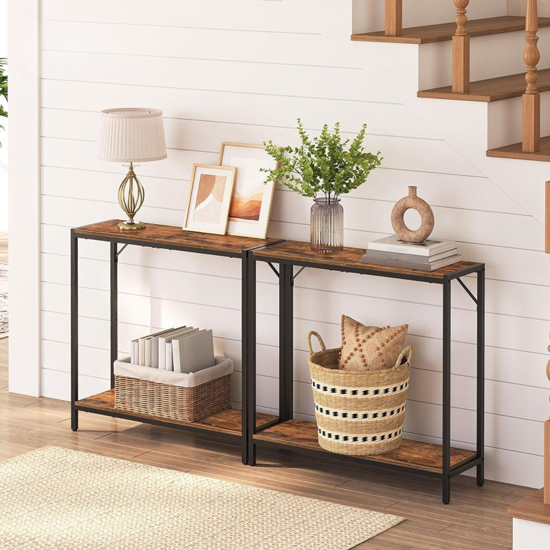 Console 30,1 po Orfalinda, Bois brun foncé