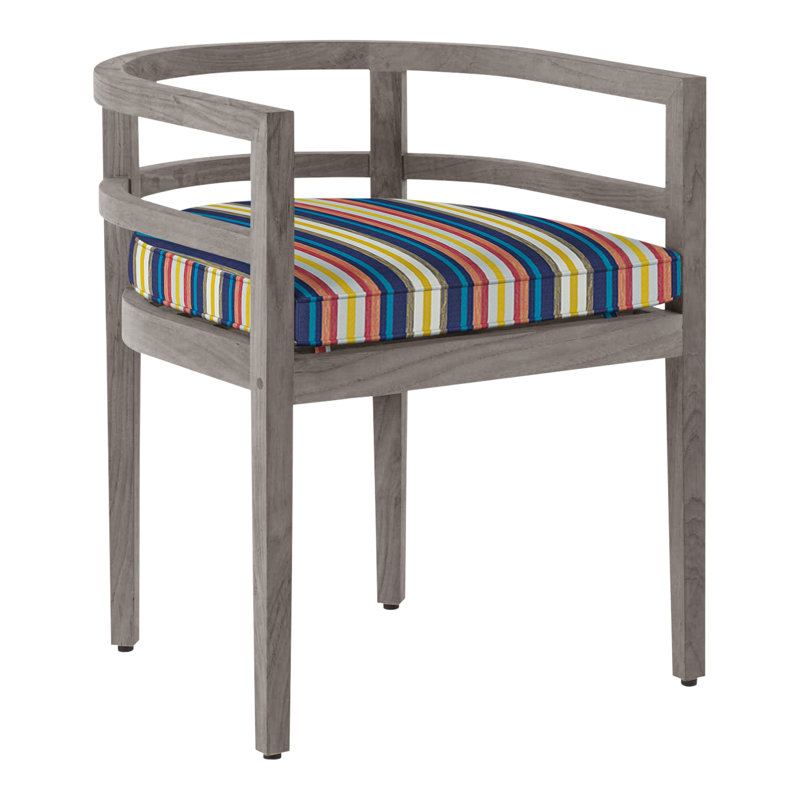 Chaise avec accoudoirs en teck Santa Barbara - Huître, Fiesta, Teck huître, Welt