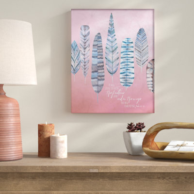 «Feathers And Wings Watercolor», reproduction de peinture à l'aquarelle