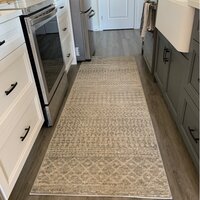 Kenmore Geometric Light Gray/Gray/White Area Rug AllModern Rug Size: Rectangle 7'10 x 10'3