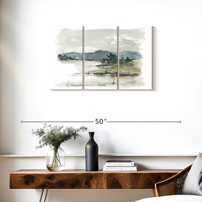 Avery Overcast Lake Study II, 20" H x 33" W