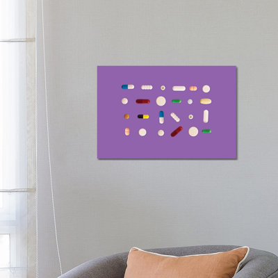 Pill Mix by Pepino De Mar - Wrapped Canvas Print