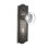 Meadows Plate with Decorative Keyhole and Round Clear Crystal Door Knob