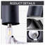 4-Pack Modern Cylinder Outdoor Wall Sconces - Matte Black Up Down Exterior Light Fixtures for Porch, Patio & Front Door