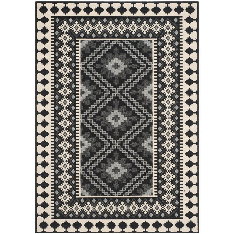 Tapis intérieur / extérieur Tillis Southwestern, Rectangle 5 pi 3 po x 7 pi 7 po