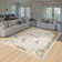 Monaco Series Abrstract Black/Gray/Ivory/Beige Area Rug