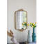 Plateau en fer Marielene Gold avec surface en miroir