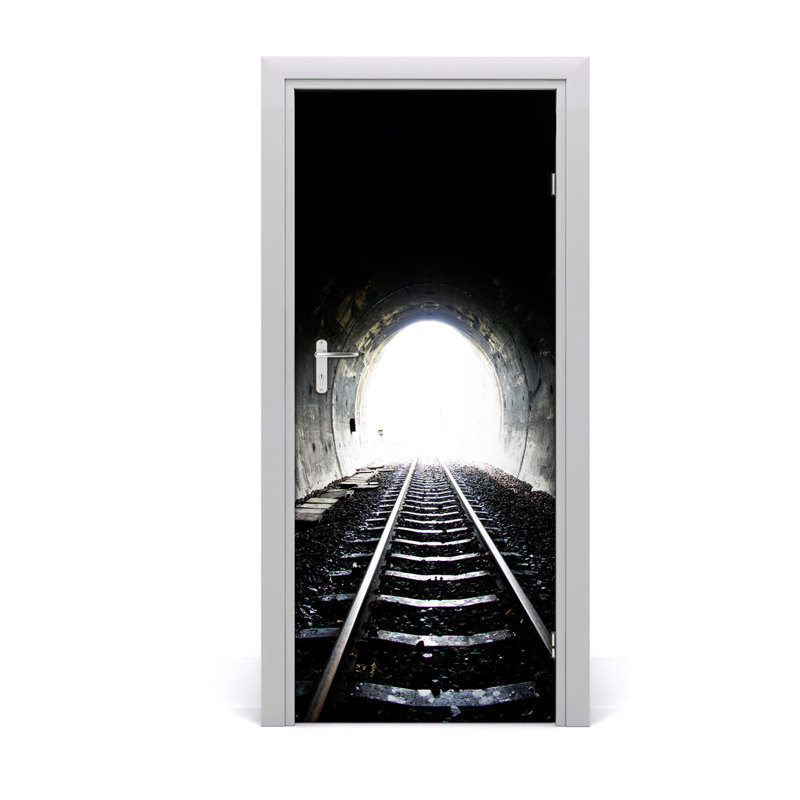 Tunnel Rails Self-adhesive Door Decal
