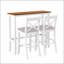 Ensemble de salle à manger de style campagnard, hauteur bar rectangulaire de 122 cm (48 pouces), avec 2 chaises, design gain de place pour les petites cuisines-1487630616-1487630617