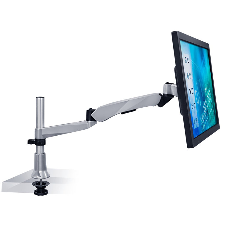 Mount-It Full Motion Height Adjustable Single LCD Monitor Desk Mount | Fits Up to 32 in. Screens