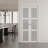 Forested Glass Solid Core Manufactured Wood Pivot-French Or Bi-Fold Doors with Hardware Kit-101770839