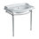 Britannia White Vitreous China Rectangular Console Bathroom Sink with Overflow