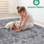 Tapis gris et bleu 5X7