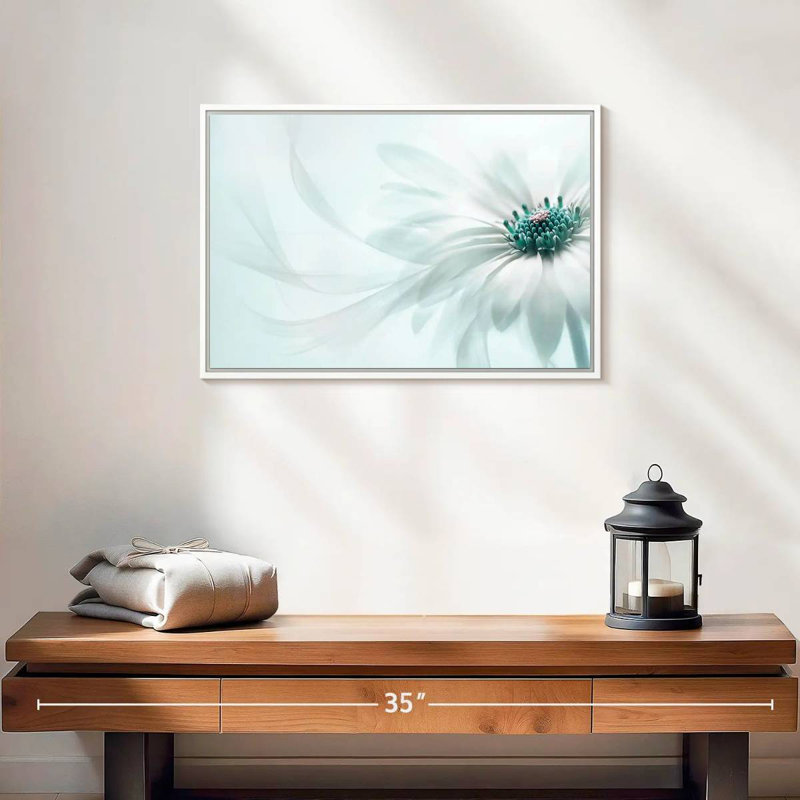 Botanical Purity, Floating Frame White, 19" X 13"