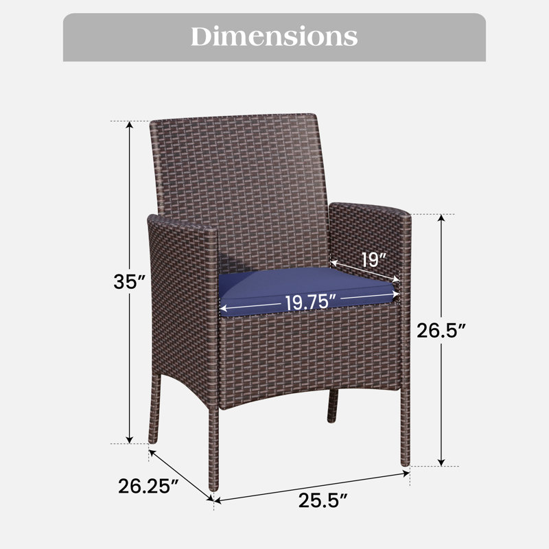 Ensemble de salle à manger rectangulaire pour 6 personnes de 60 po de long avec coussins