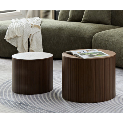 Kerry 2-Piece MDF Nesting Coffee Table Set