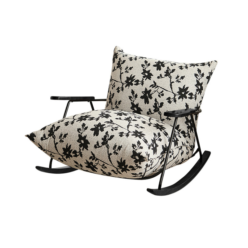 3 chaises berçantes, Noir