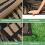 Tapis extérieur réversible en plastique imperméable noir / brun recyclé P.E.T.-1118439610-1118439604