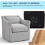 Fauteuil d'appoint avec accoudoirs lombaires 30 po-469205616