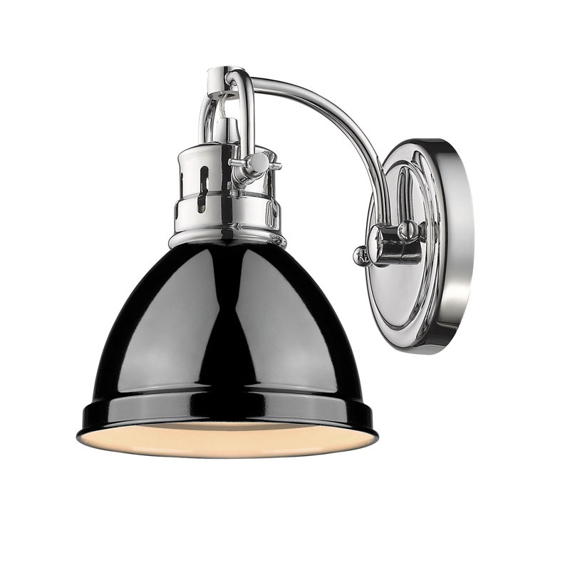 Dimmable Vanity Light, Black, Chrome