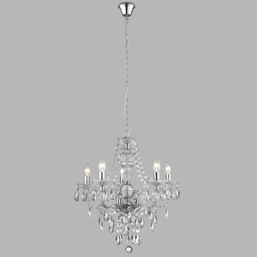 Kelly 5 - Light Candle Style Chandelier