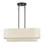 Lustre linéaire moyen en bronze 3 lumières Aselin-122725092-122725088-122725090