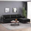 Canapé modulaire en L de 70,75 po avec méridienne moderne, canapé modulaire à 4 places modulaire et fauteuils rembourrés convertibles pour le salon (modulaire)
