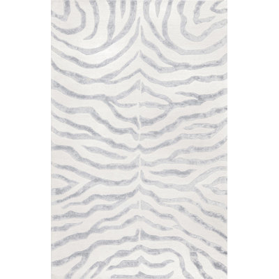 Pabon Animal Print Hand Woven Area Rug