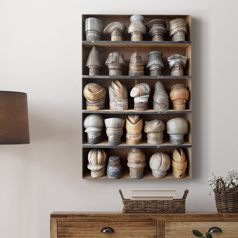 IgnatiussHatBlocksI - Cavas de galerie sur mesure, H 18 po x l 12 po