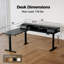 Bureau debout électrique en forme de L de 75 po avec 2 tiroirs, bureau ergonomique à hauteur réglable en coin, table d'ordinateur avec rangement pour la maison et le bureau-119335846-117523054
