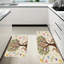 Arbre de Pâques avec lapins, tapis de cuisine antidérapants 2 pièces