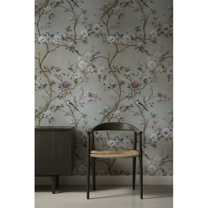 Papier peint floral traditionnel