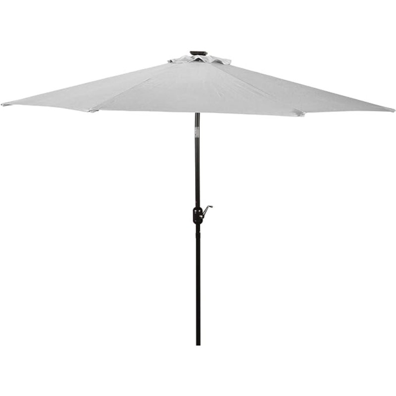 Parasol solaire à DEL 9 pi, Blanc