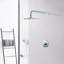 Robinet de douche mural en chrome (valve incluse)